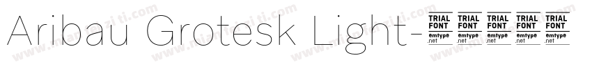 Aribau Grotesk Light字体转换